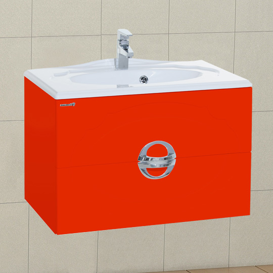 Тумба с раковиной Bellezza Флоренция 90 красная - 0