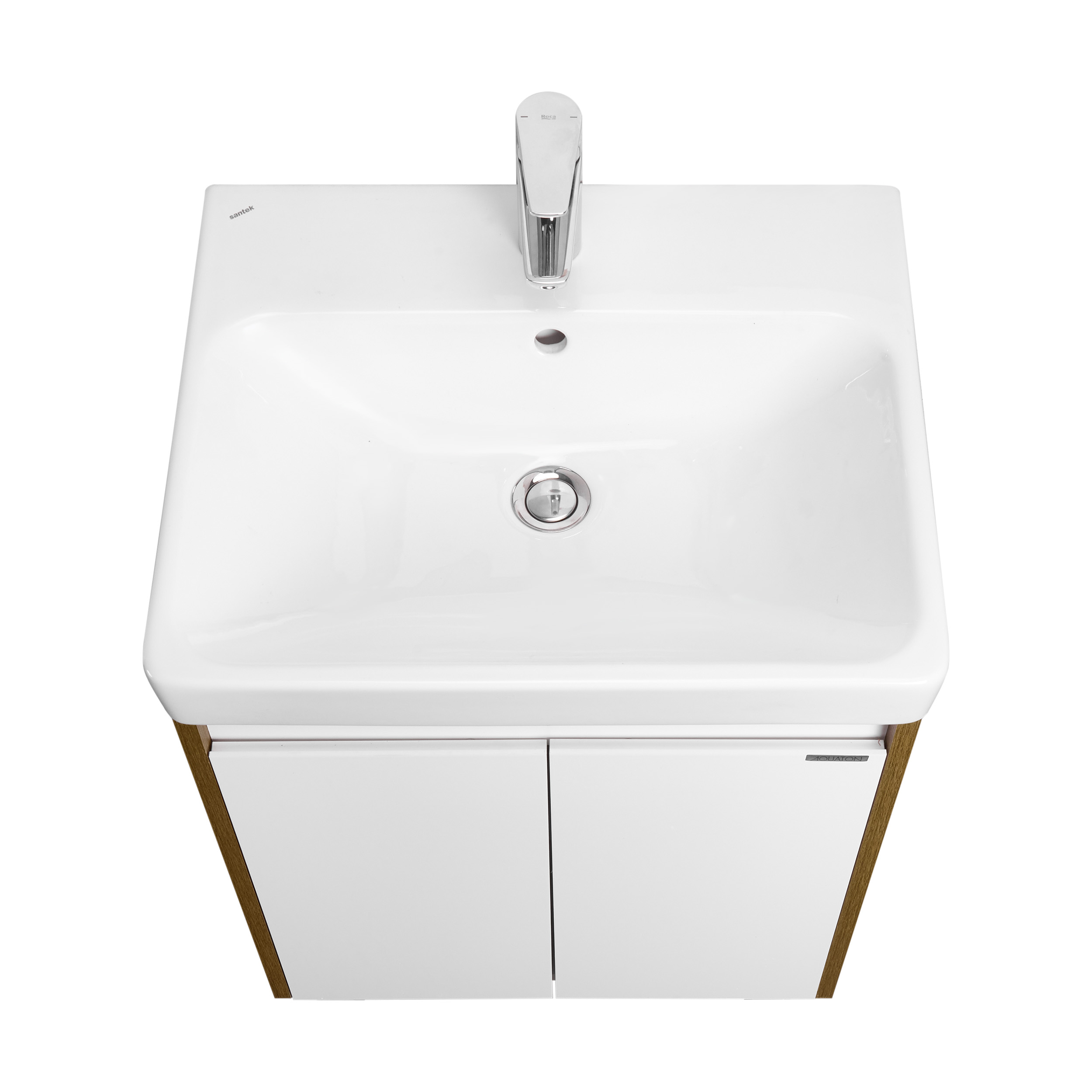 Тумба под раковину Aquaton Сканди Doors 55 Белый глянец Дуб рустикальный 1A278801SDZ90 - 3