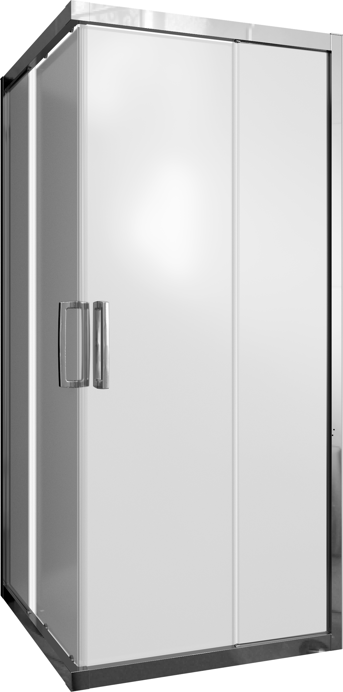 Душевой уголок STWORKI Дублин DE019SC9595200 95x95 см профиль хром глянец, стекло матовое 3GW114TTKK000 - 4