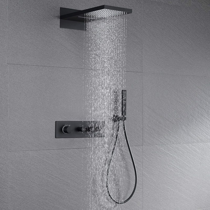 Душевая система Black&White Universe с термостатом черная матовая 8330BUK - 3