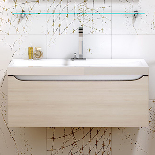 Тумба с раковиной Aqwella 5 stars Верона 80 акация - 1