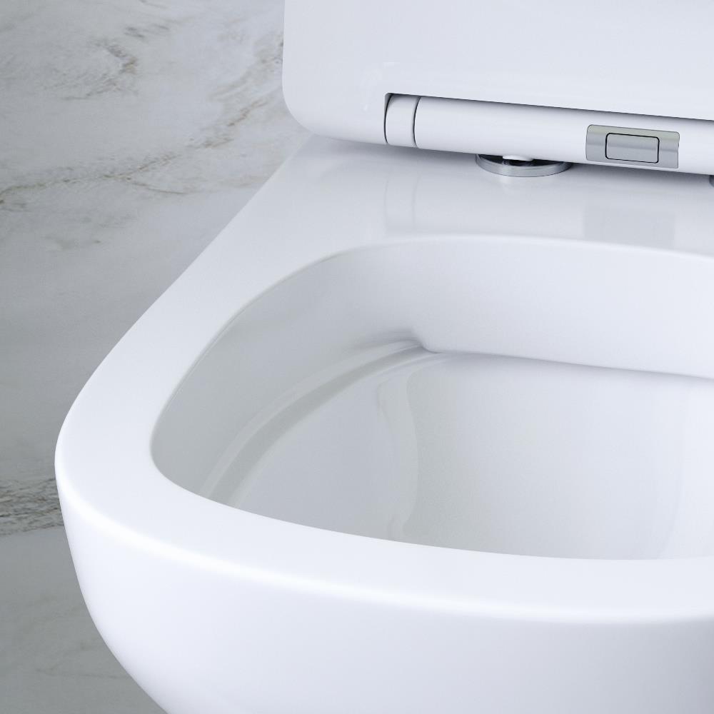 Унитаз подвесной STWORKI by AM.PM Берген HCBRG1700SC безободковый, с микролифтом - 3