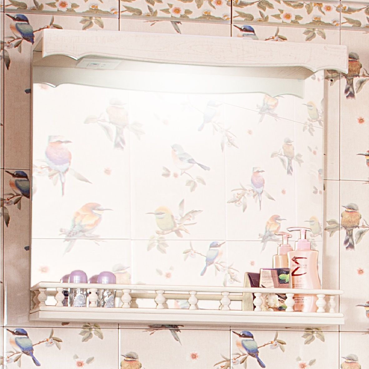 Зеркало Бриклаер Кантри 85 бежевый дуб 4627125413612 - 0