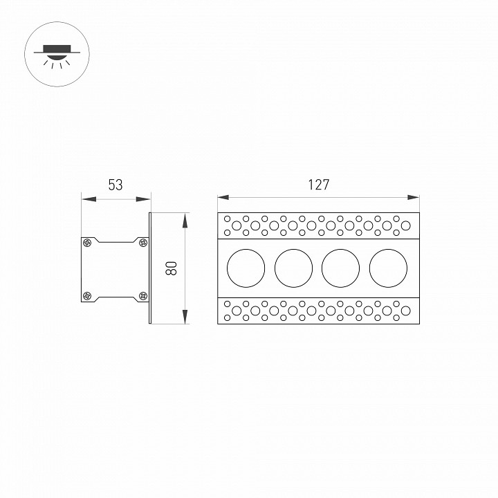 Встраиваемый светодиодный светильник Arlight MS-Orient-Built-Trimless-TC-S38x127-10W Day4000 032224 - 4