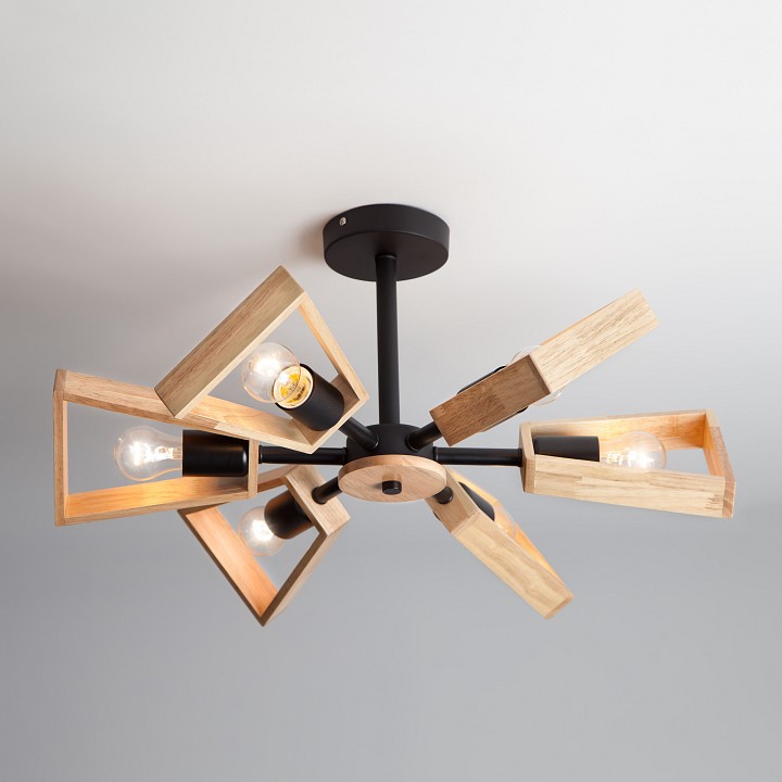 Потолочная люстра Eurosvet 70056 70056/6 черный - 1