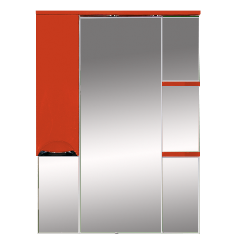 Зеркало Misty Жасмин 75 с подветкой, красная плёнка L П-Жас02075-042СвЛ - 0