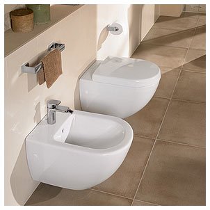 Крышка-сиденье Villeroy & Boch Subway 9M66 S101 с микролифтом, петли хром 9M66S101 - 7