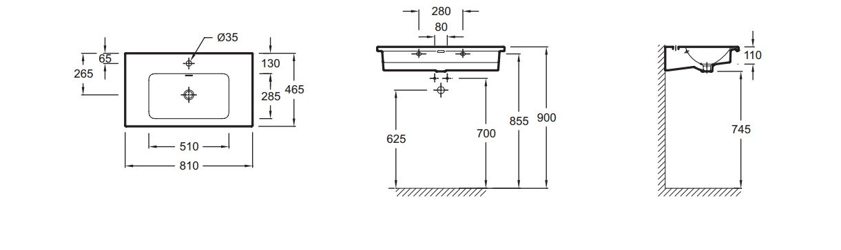 Подвесная раковина Jacob Delafon Vox  EXAE112-Z-00 - 1