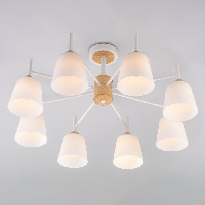 Люстра на штанге Eurosvet Fresco 70085/8 белый - 2