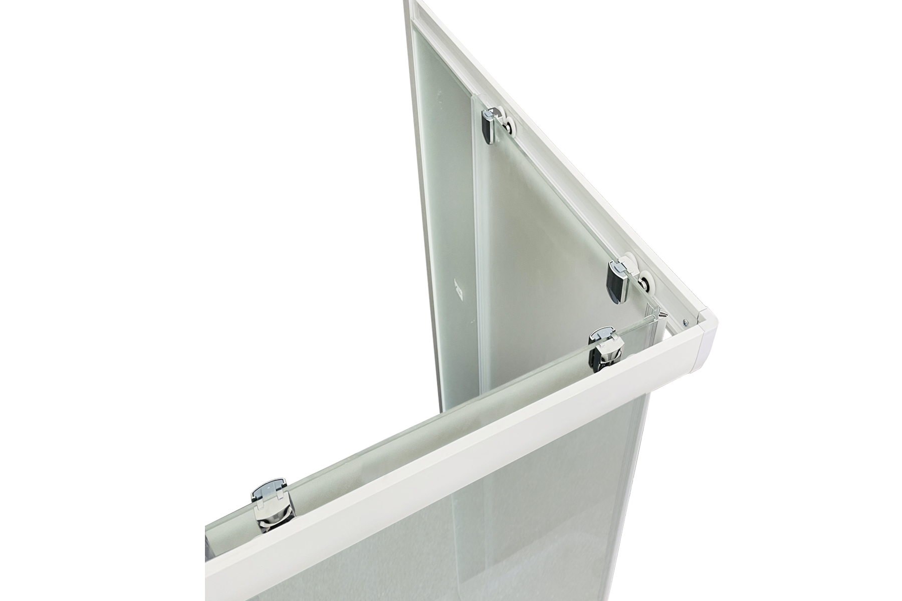 Душевой уголок Royal Bath HPD 80x95 профиль белый стекло матовое RB8095HPD-C - 2