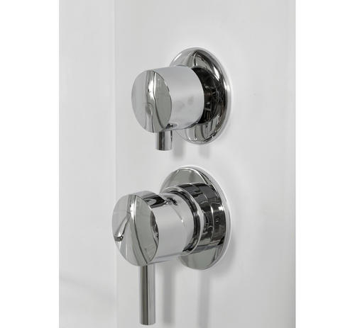 Душевая кабина Deto L 80х80 с гидромассажем, хром  L680NLED+GM - 3