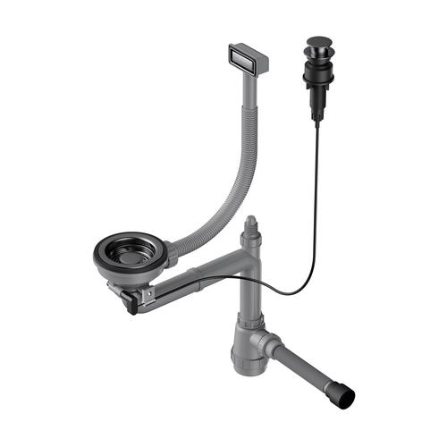 Сифон для кухонной мойки Omoikiri вороненая сталь  4956470 - 0