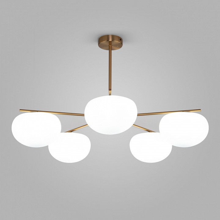 Люстра на штанге Eurosvet Like 30190/5 латунь - 1