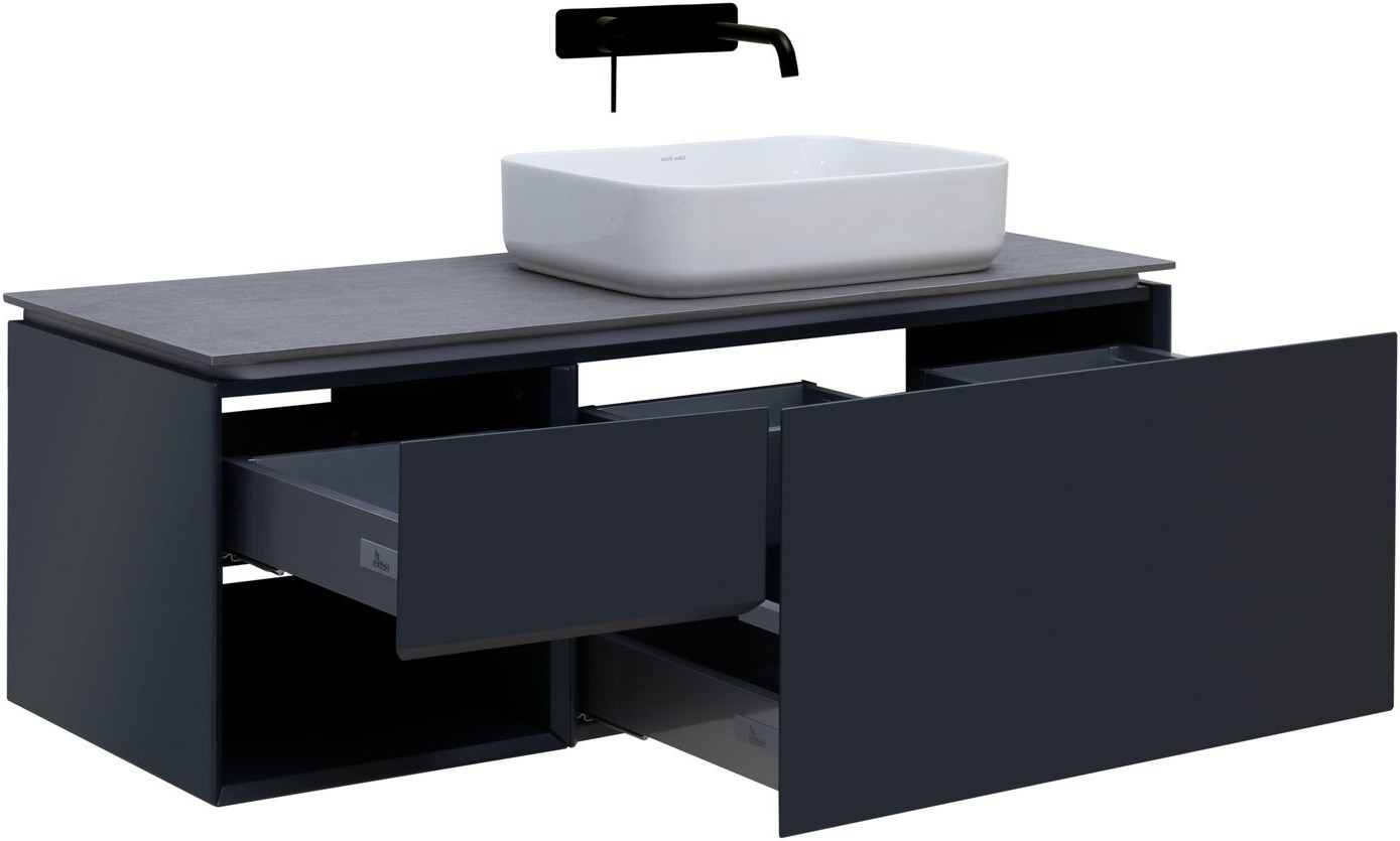 Тумба под раковину Allen Brau Infinity 120 R черный матовый 1.21008.AM - 2