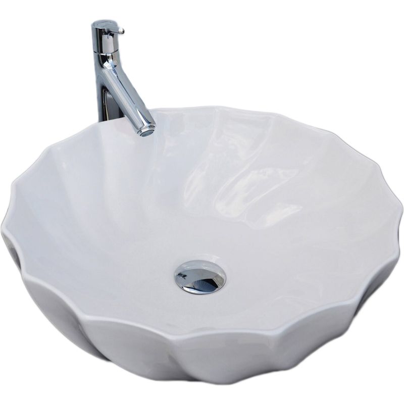 Раковина накладная CeramaLux N 45 см белый  9073 - 0