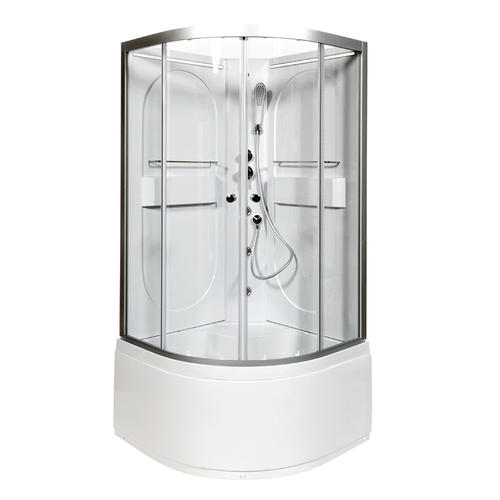 Душевая кабина Deto L 90х90 с гидромассажем, хром  L690NLED+GM - 2