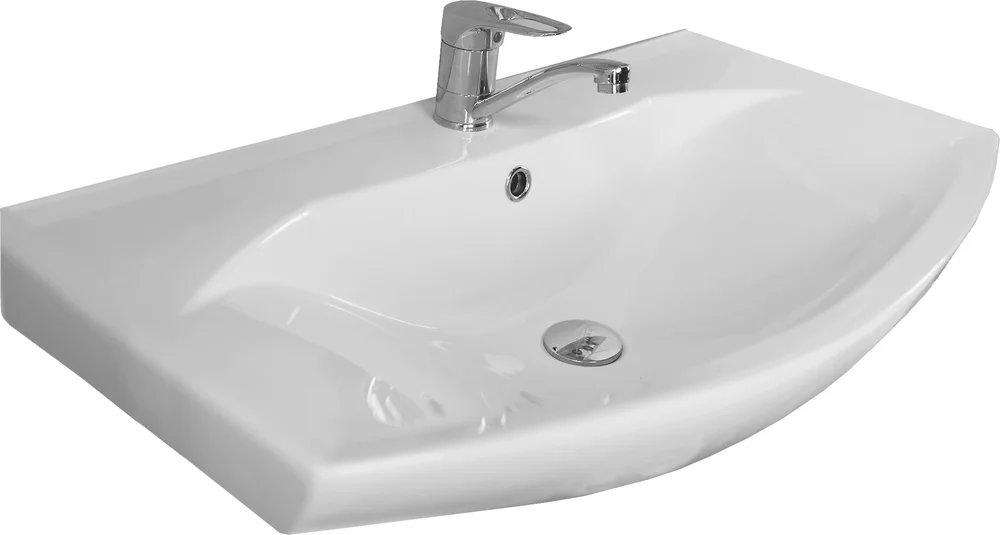 Комплект мебели Aquaton Рико 80 белый-светлое дерево - 5