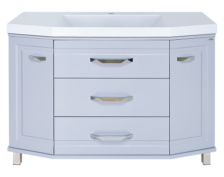 Тумба с раковиной Misty Терра 110 серая глянцевая УТ000011434 - 0