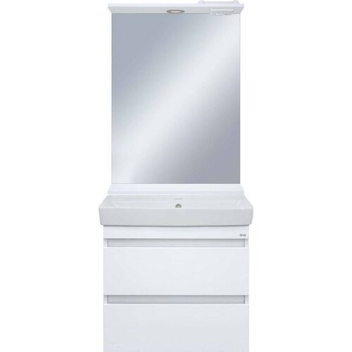 Тумба под раковину Misty Енисей 60 белая глянцевая Э-Ени01060-012По2Я - 1