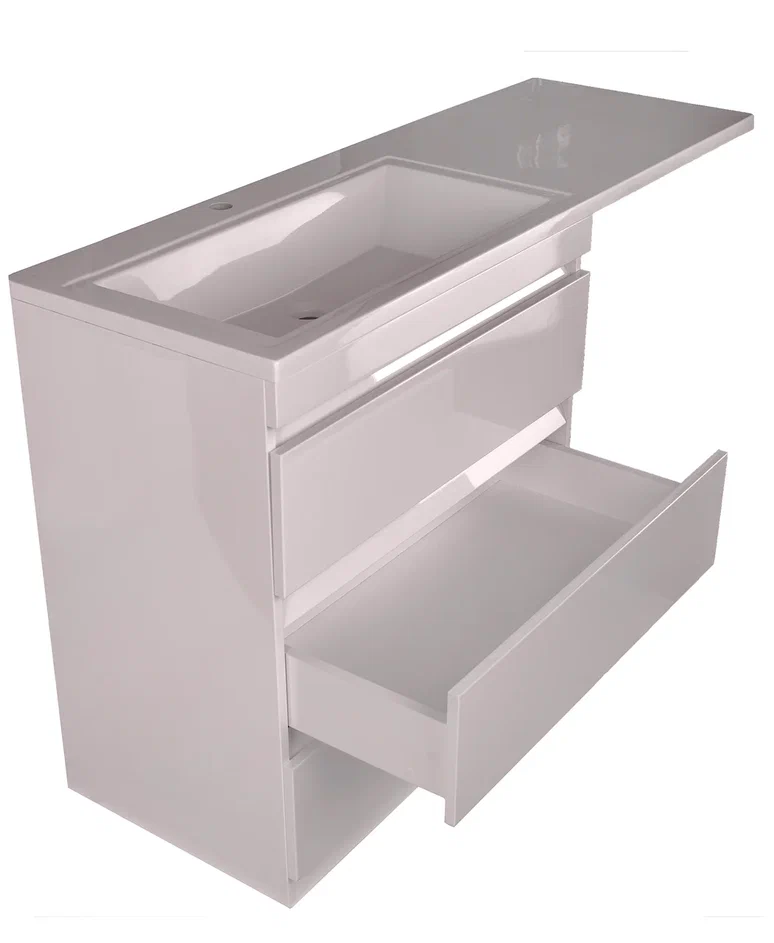 Тумба под раковину Style Line Даллас 150 Люкс Plus, белый  СС-00002305 - 2