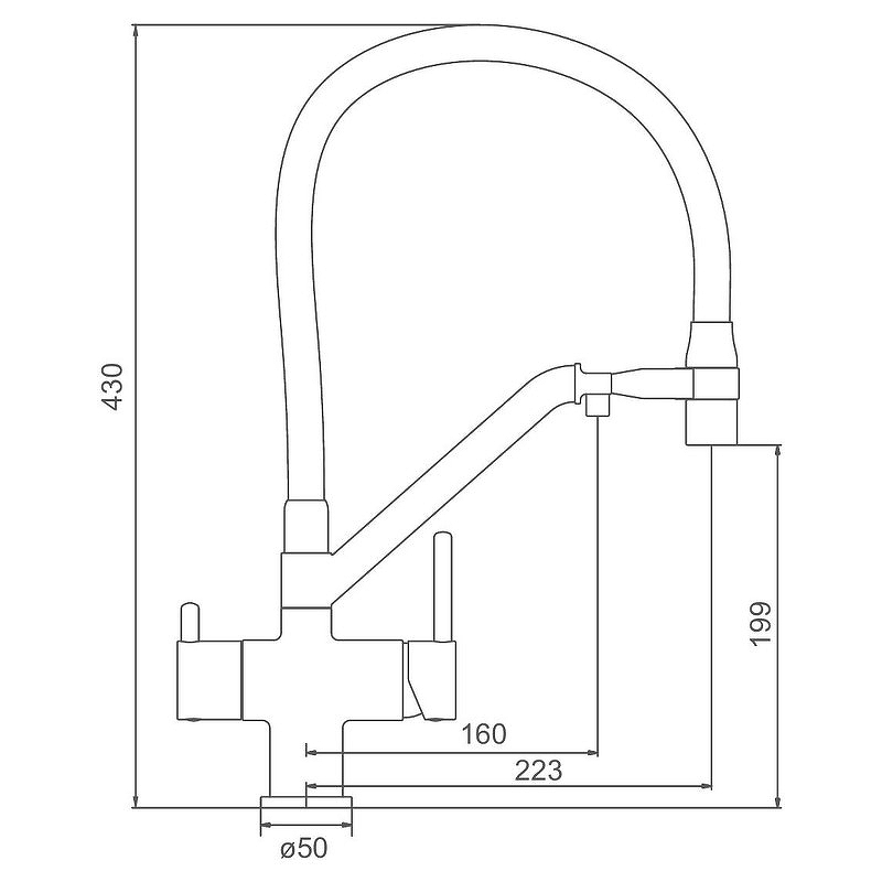 Смеситель для кухни Gappo белый G4398-88 - 1
