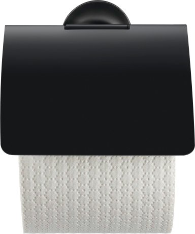 Держатель туалетной бумаги Duravit Starck T 0099404600 черный, с крышкой - 2