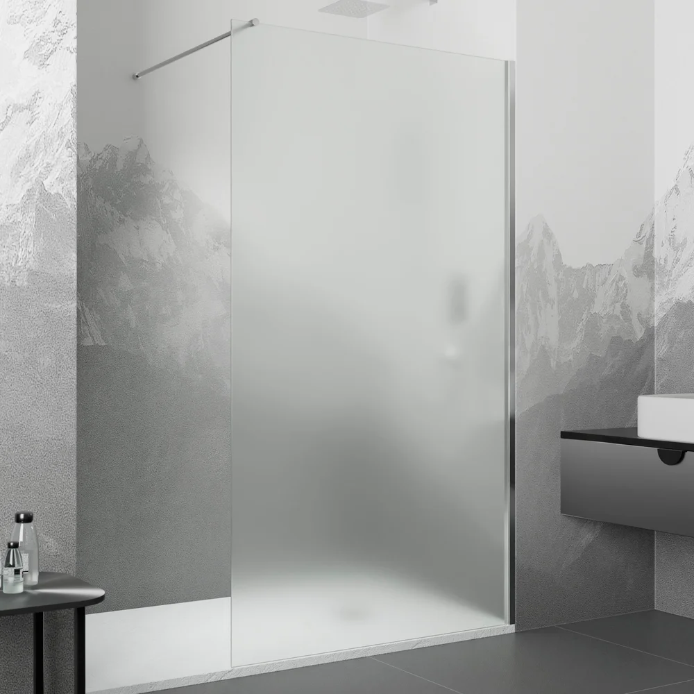 Душевая перегородка RGW Walk In WA-010 100х195 профиль хром стекло матовое 351001010-21 - 0