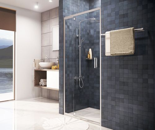 Душевая дверь в нишу Wasserkraft Berkel 48P27 80 см - 1