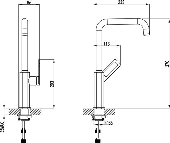 Смеситель Iddis Slide SLIBG00i05 для кухонной мойки - 2