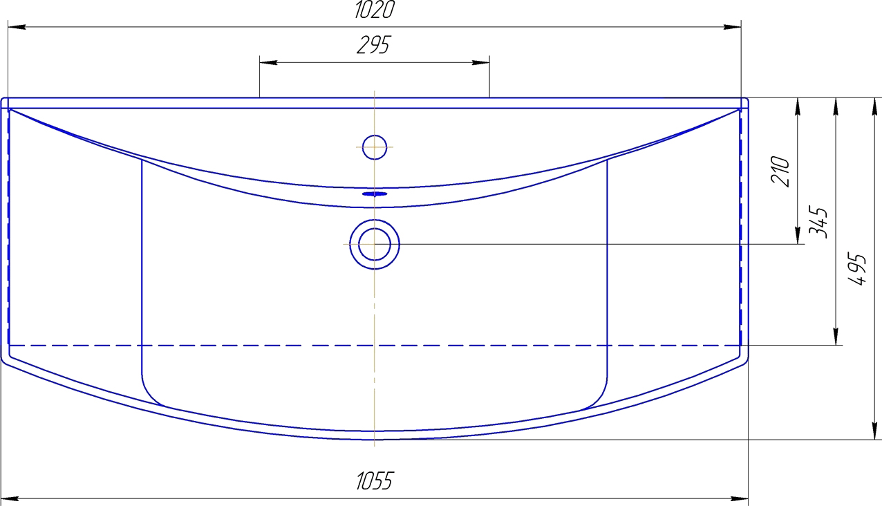 Тумба с раковиной Aqwella Franchesca 105 - 6