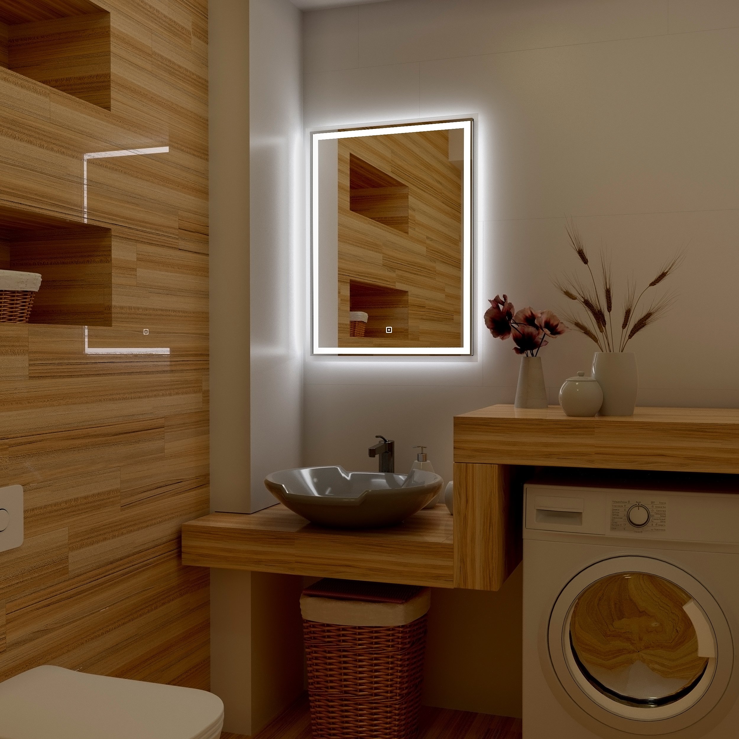 Зеркало Art&Max Monza 60х80 AM-Mon-600-800-DS-F - 1