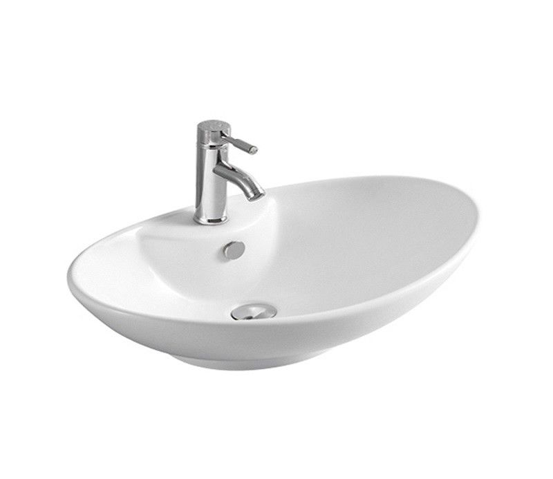 Раковина накладная CeramaLux N 66.5 см белый  7025 - 0