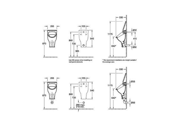 Крышка для писсуара Villeroy & Boch Hommage (8844 61 R1) 884461R1 - 3