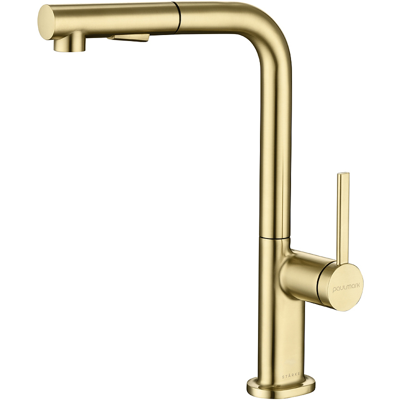 Смеситель для кухни Paulmark Neo светлое брашированное золото Ne214419-SBG - 0