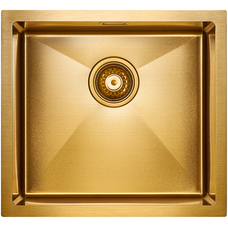 Мойка кухонная Paulmark Weser 48 брашированное золото PM804844-BG - 0