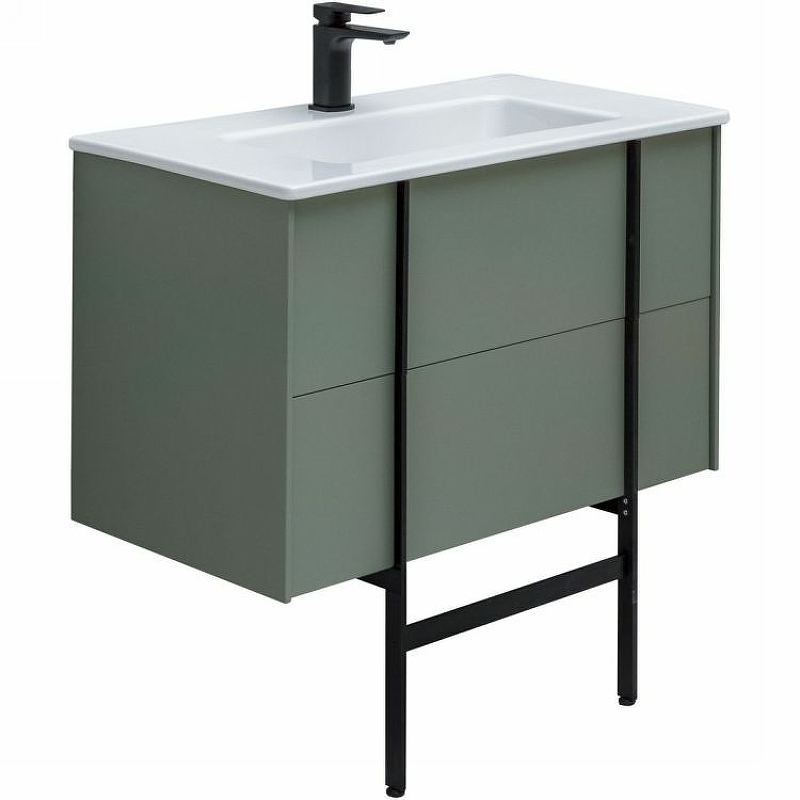 Тумба под раковину Allen Brau Reality 80 серо - зеленый матовый 1.32005.CGM - 11