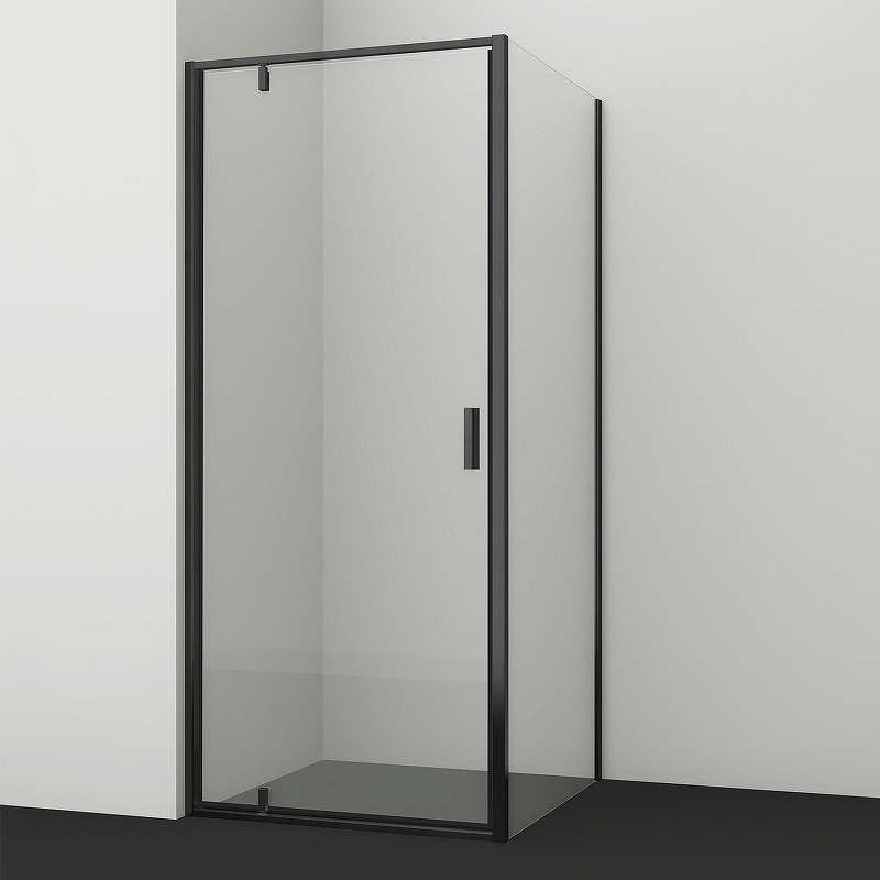 Душевой уголок WasserKRAFT Elbe 80x80 профиль черный стекло прозрачное 74P02 - 1