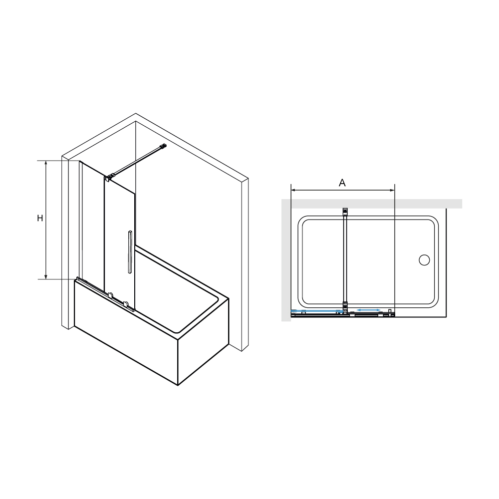 Шторка на ванну Rgw 41114710-14 - 1