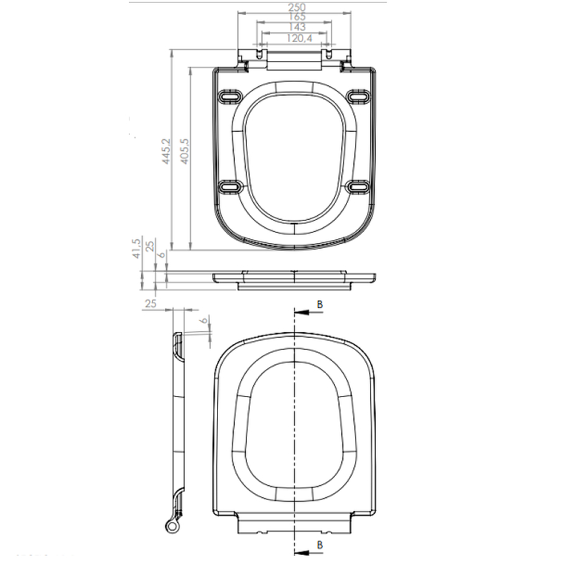 Сиденье для унитаза Cersanit Colour белое с микролифтом S-DS-COL-DL-t - 1
