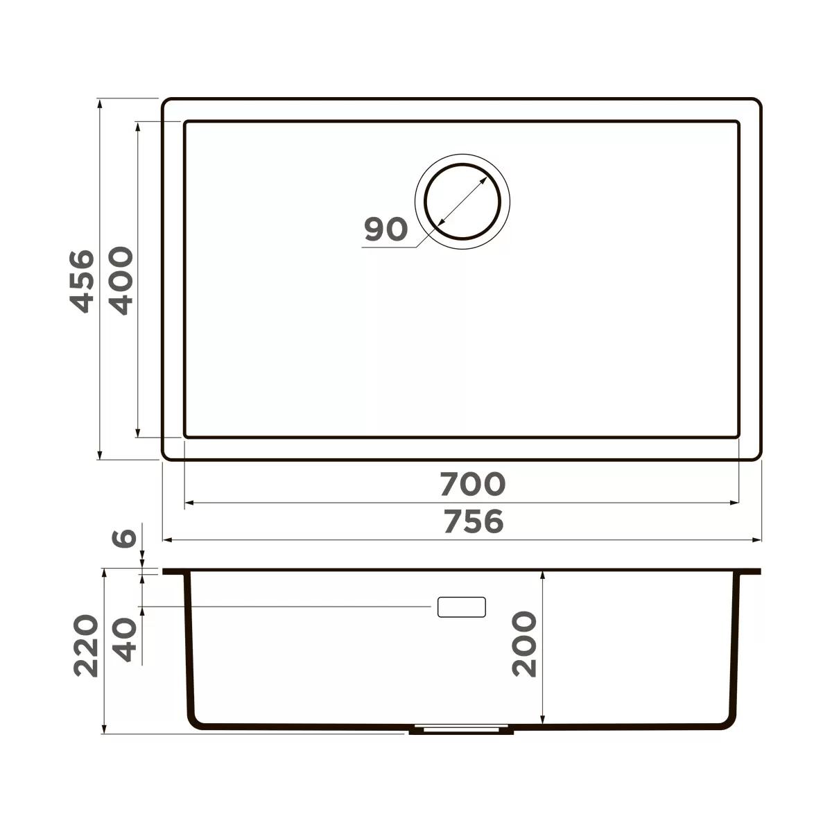 Мойка кухонная Omoikiri Yamakawa Artceramic/canyon  4997030 - 1