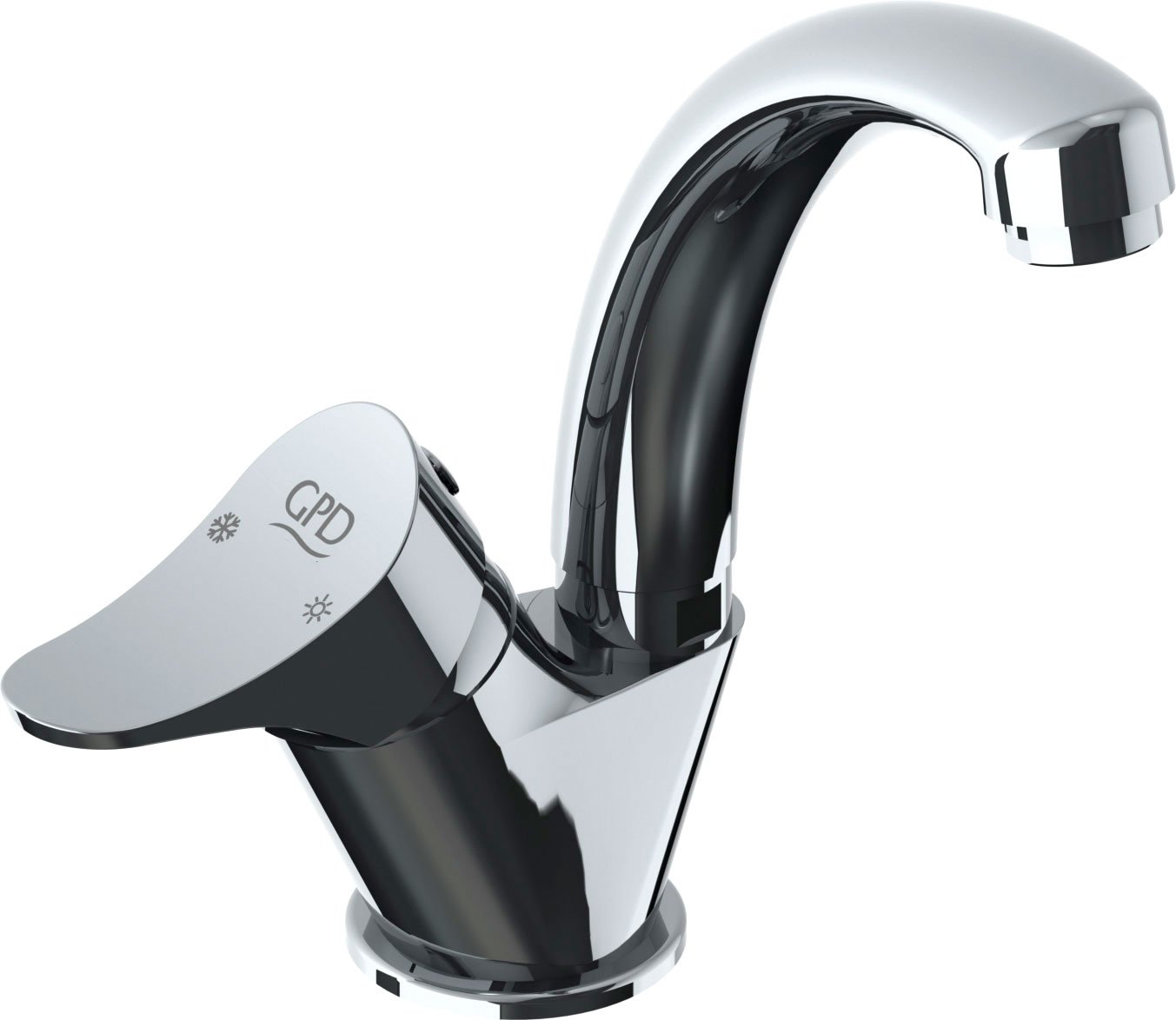 Смеситель для раковины GPD Florus хром MTL170 - 0