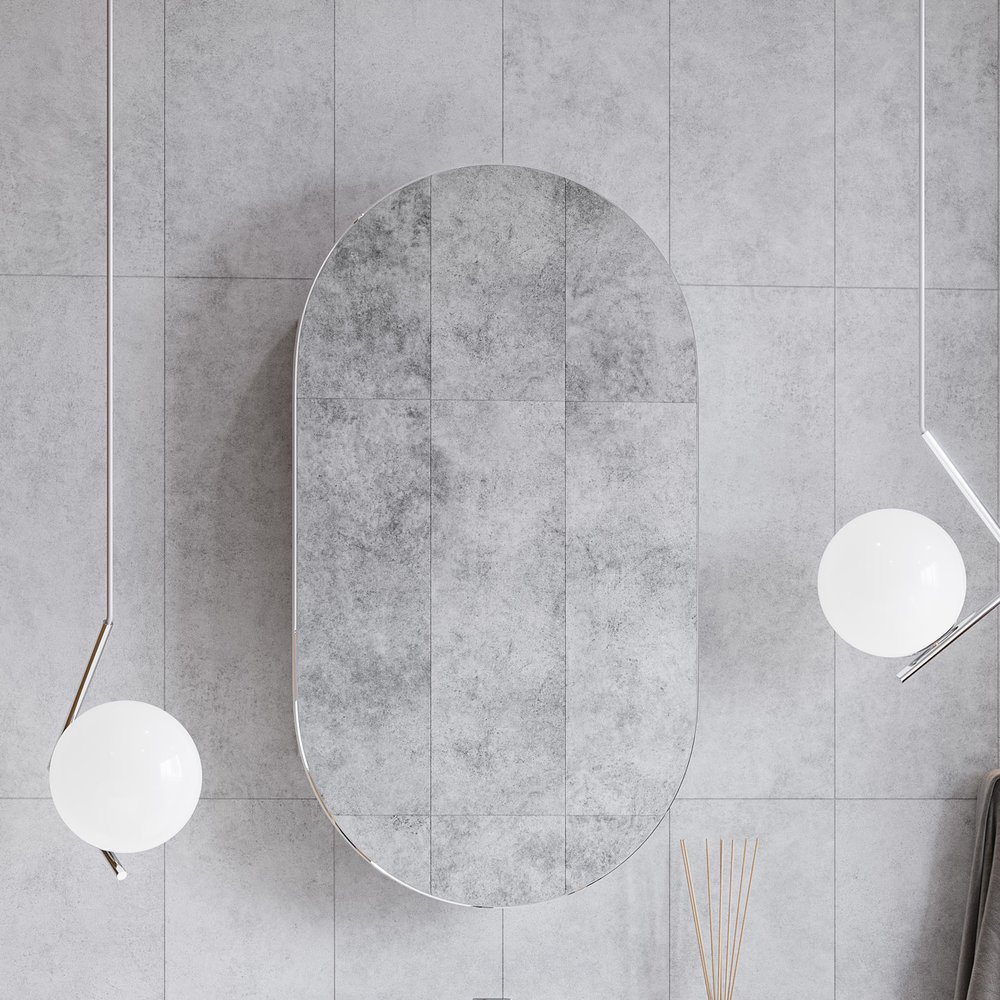 Зеркало-шкаф Aquaton Оливия 50 R белый глянцевый 1A254502OL010 - 2