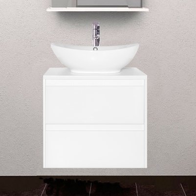 Тумба с раковиной Style Line Монако 60 Plus, осина белая - 0