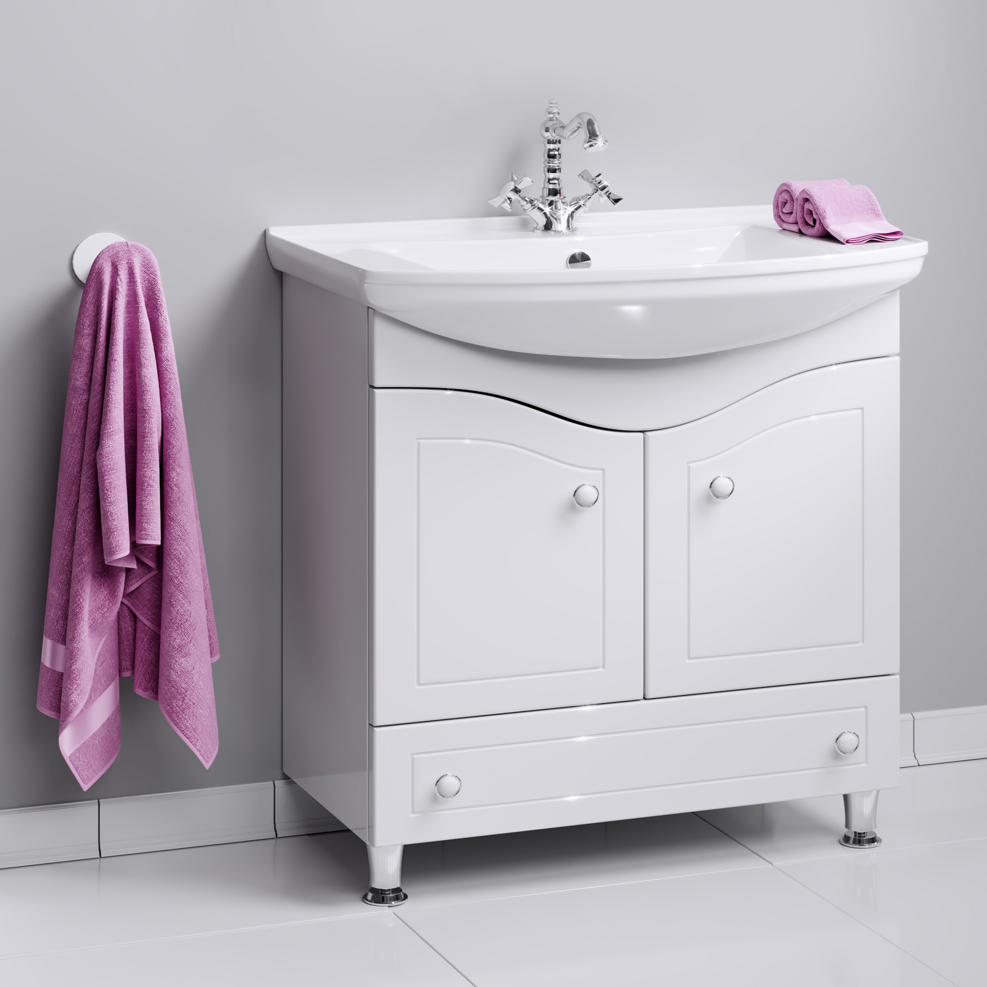 Мебель для ванной Aqwella Franchesca 85 - 1