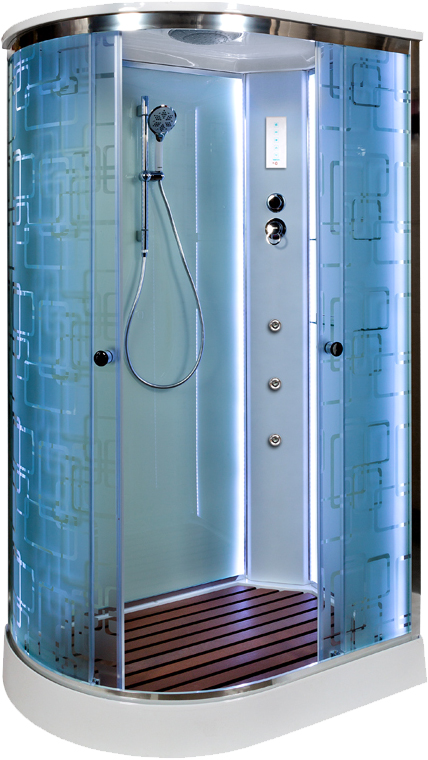 Душевая кабина DETO EM1511RLED+GM - 0