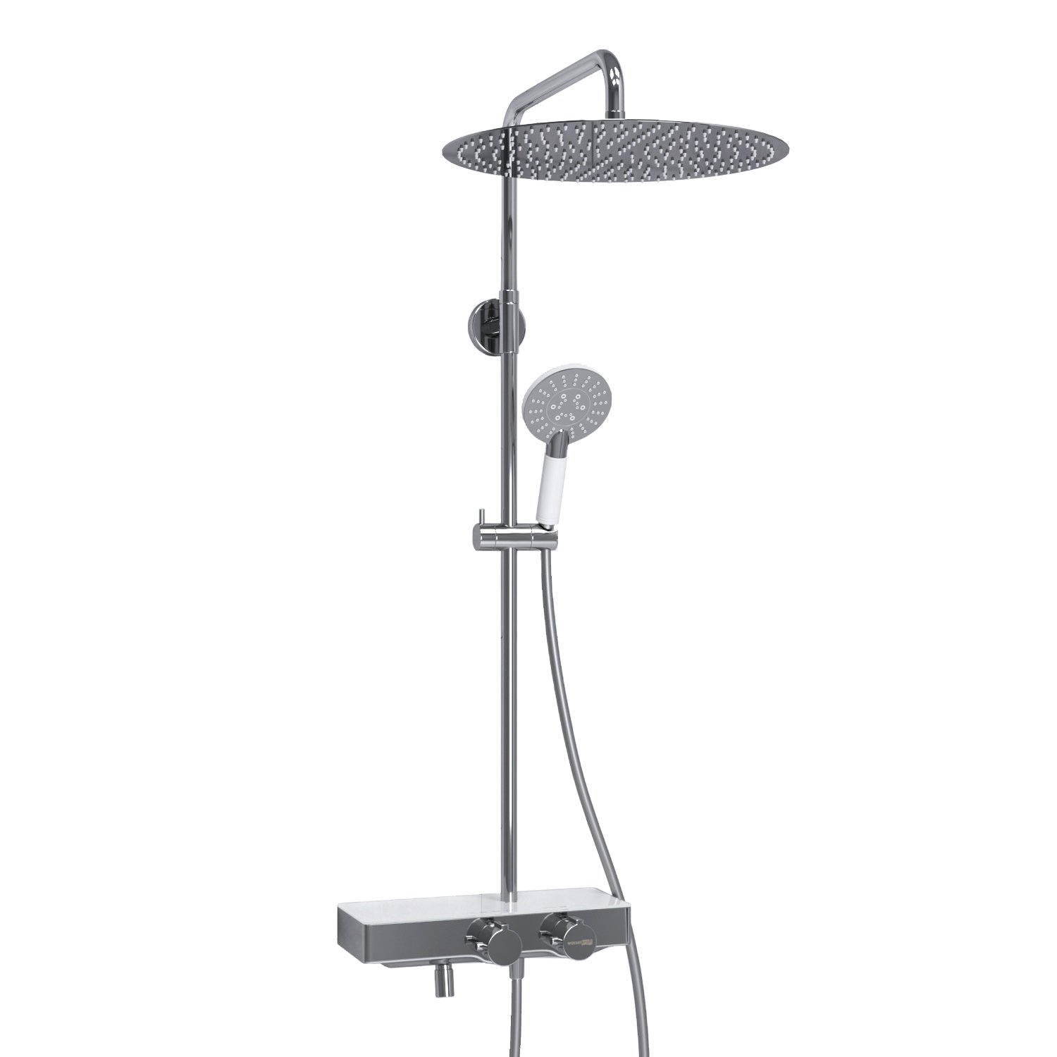Душевая система WasserKraft 40 с термостатом хром - белый A113.117.058.CH Thermo - 0