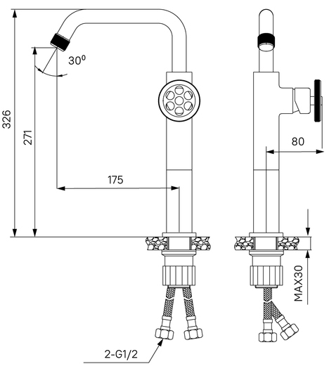 Смеситель Iddis Grange для раковины GRABLR1i01 - 5