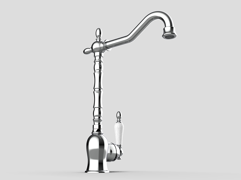 Смеситель для кухни GPD Retro хром MTE180 - 6