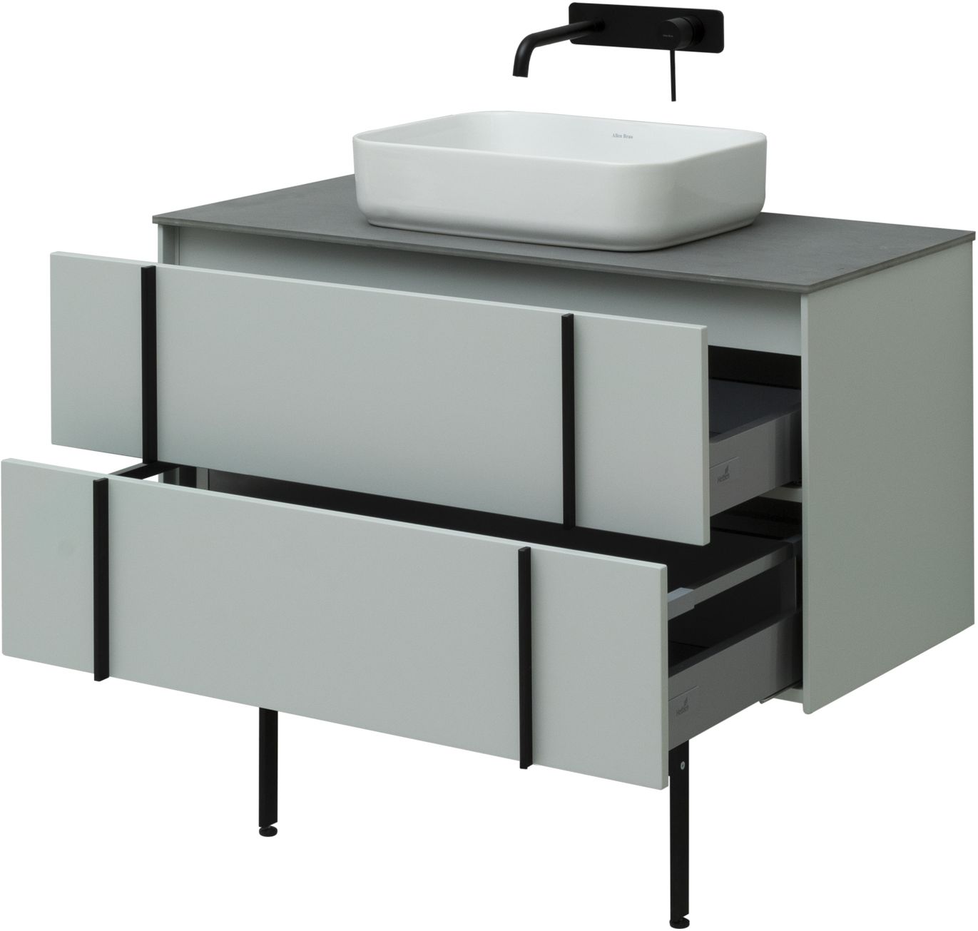 Тумба под раковину Allen Brau Reality 100 светло - зеленый матовый 1.32007.PWM - 14