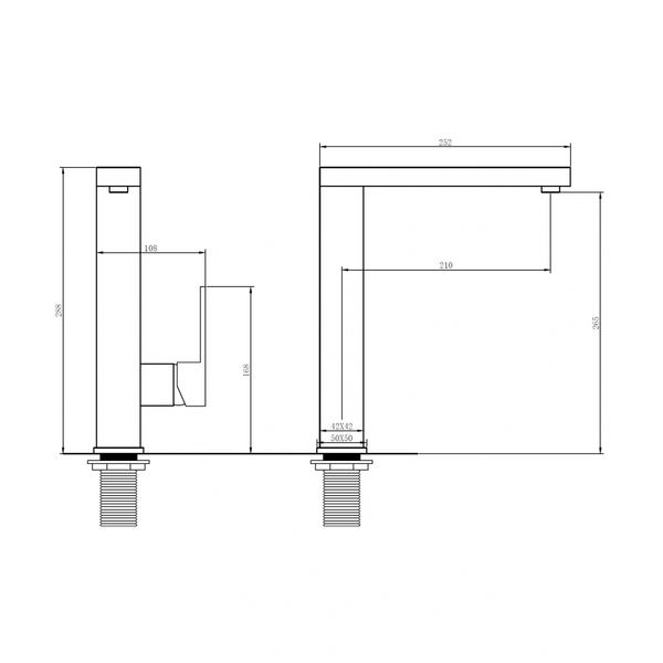 Смеситель для кухни ABBER Daheim золото матовое  AF8214G - 2